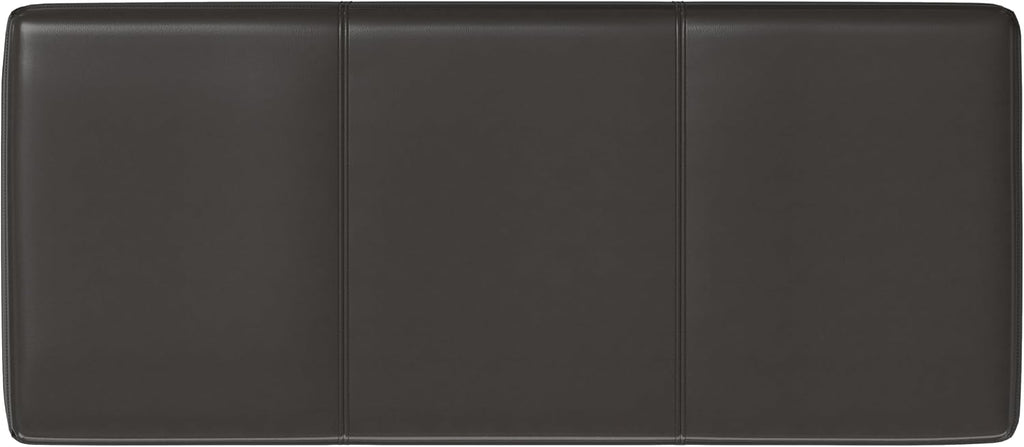 Brown Rectangular Storage Ottoman