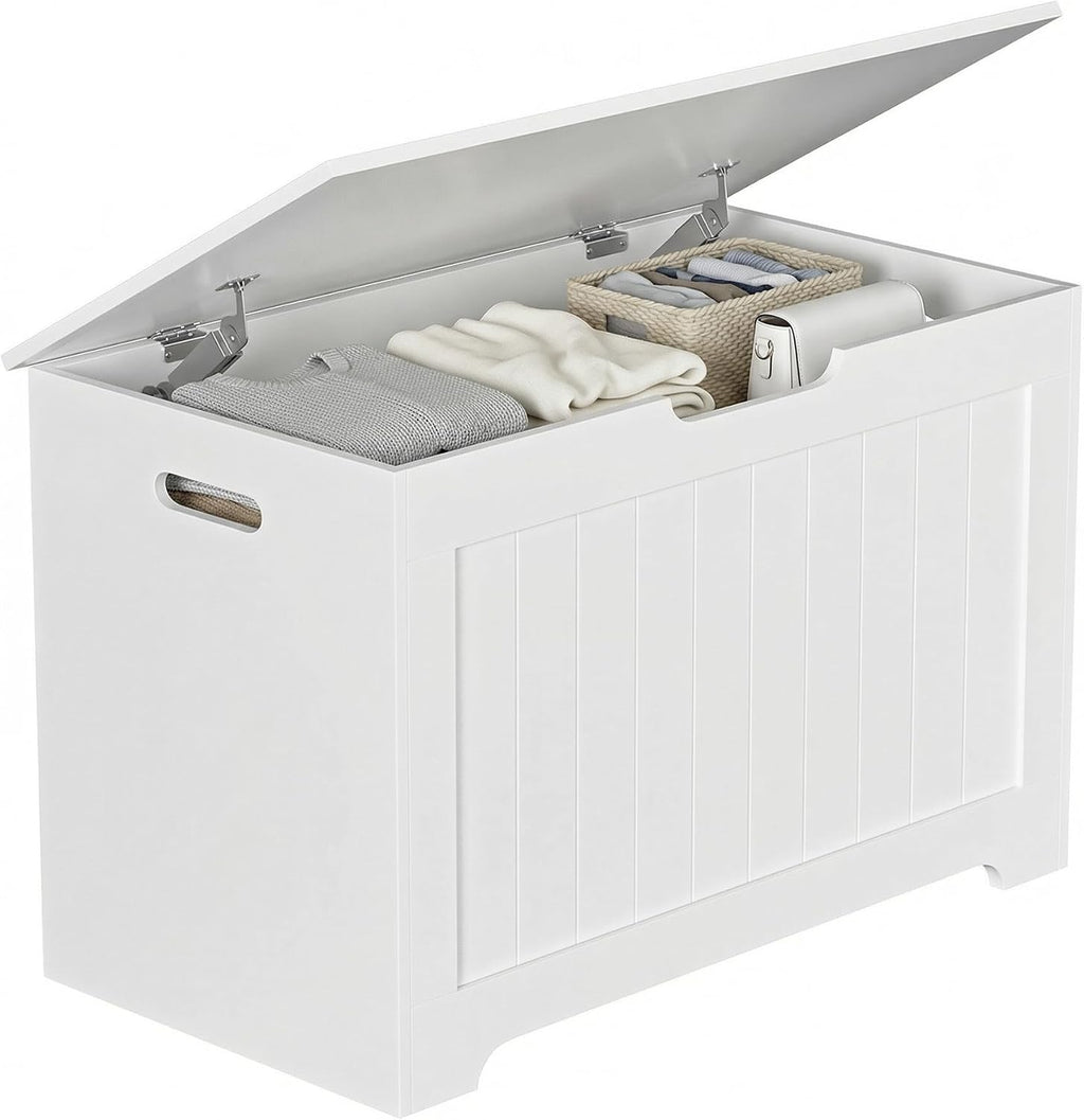 White Flip Top Large Storage Chest