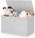 Grey Kids Flip Top Toy Storage Chest