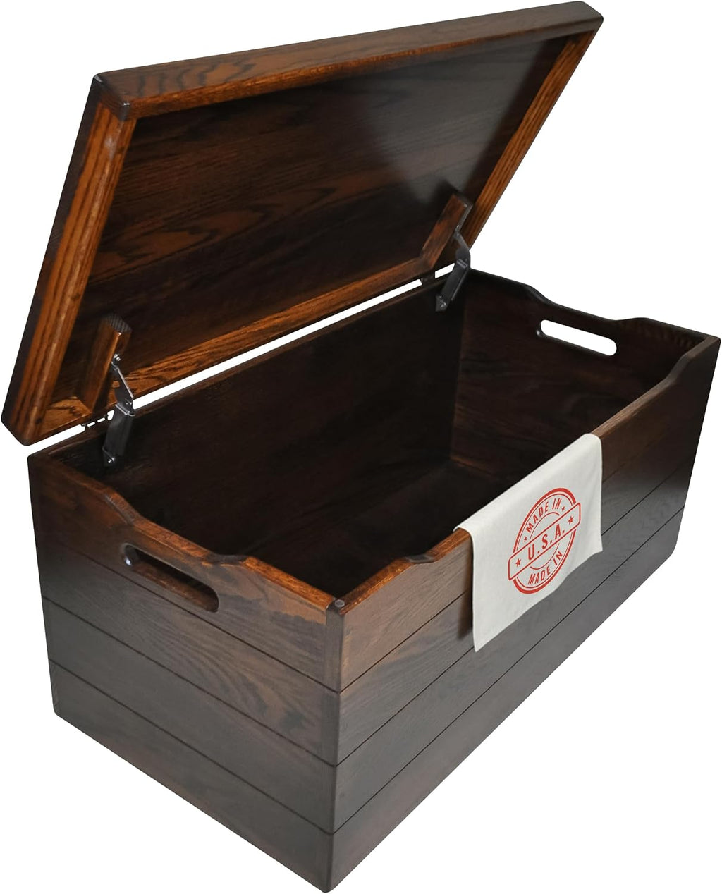 Rustic Oak Lid Storage Chest