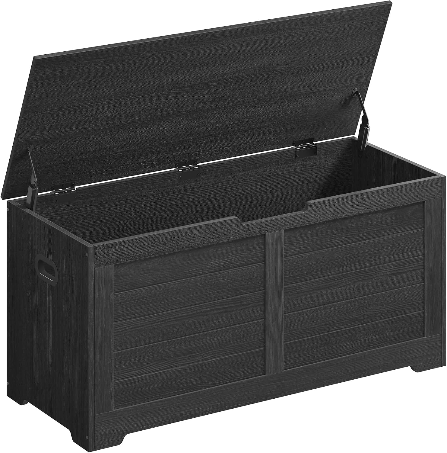 Gray Farmhouse Storage Chest Bench