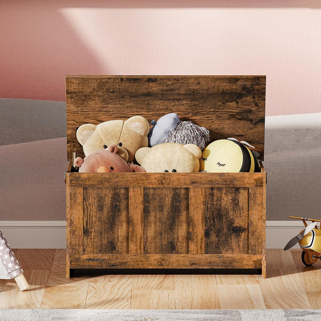 Rustic Brown Lift Top Storage Chest