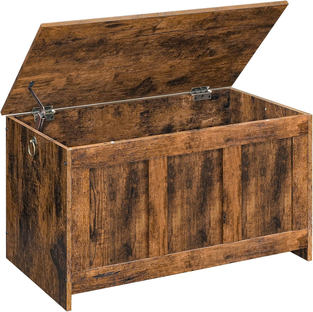 Rustic Brown Lift Top Storage Chest